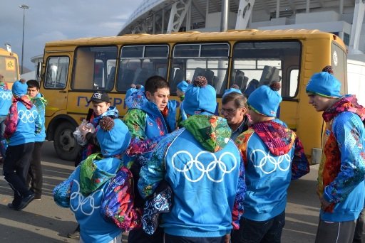 Школа Бокса на параде спортивных школ города Сочи 2014