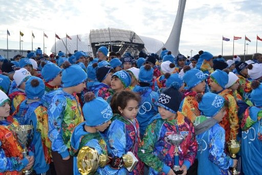 Школа Бокса на параде спортивных школ города Сочи 2014