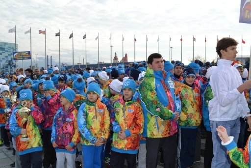 Школа Бокса на параде спортивных школ города Сочи 2014